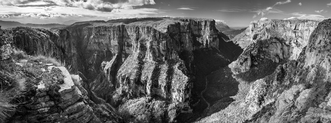 Vikos Canyon seen from Beloe viewpoint
